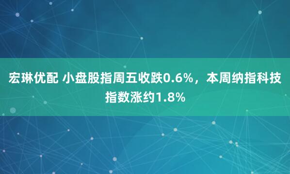 宏琳优配 小盘股指周五收跌0.6%，本周纳指科技指数涨约1.8%